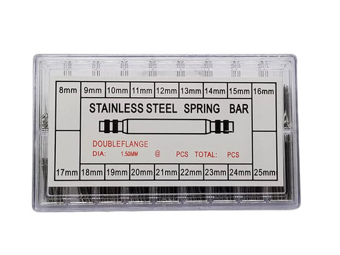 360 Piece Watch Band Link Pins And Spring Bars Set With Removal Tool And Plastic Case For 8mm To 25mm Stainless Steel Bands