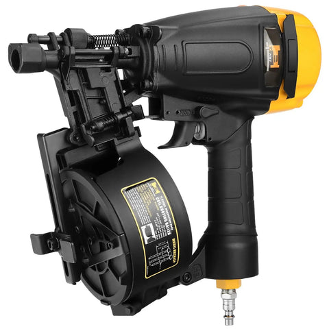 Coil Roofing Nailer 11 Gauge With Magnesium Housing Drives 7/8 To 1 3/4 Inch Full Head Nails In One Smooth Action close-up view