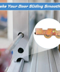 Two Pack Sliding Door Rollers Replacement Kit With Tandem Roller Assembly 1-1/4 Inch Heavy Duty Adjustable Patio Door Wheels