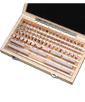 Heavy Duty 87 Piece Hss Gauge Block Set 0.5 To 100 Mm Range Dead On.001mm Calibration inside wooden storage case
