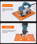 Rock Solid Circular Saw Base Plate Featuring Dead On Accurate Scale Markings For Smooth Router Table Insert And Clean Woodworking Cut Setup With Killer Mounting Hardware on cutting and milling machines.