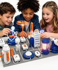 Hands On Circuit Kit For Kids 6 Plus With 66 Pieces And 1200 Plus Projects Electric Circuit Board Science Toy Electronics Exploration Set To Boost Problem Solving And Physics Curiosity Gift For Boys And Girls, kids using circuit board