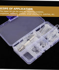 Eyeglass Repair Kit With Silicone Nose Pads Screws And Ear Grips In An Organized Case For Quick Access To Essential Accessories Portable Easy To Use Must Have All In One Gear For Home Or Travel in open case showing contents