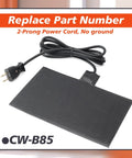 Automotive Silicone Battery Heating Pad With Thermostatic Shutoff 60 Watt 120 Volt, featuring a 2-prong power cord.