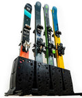 Telluride Freestanding Workhorse Ski Storage Rack For Garage Or Home Heavy Duty Floor Ski Holder storing four pairs of skis