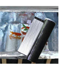 Tough As Nails Waterproof Roof Repair Tape showing smooth peel and stick roll beside shiny foil surface and goldfish.