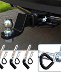 12 Pack Five Eighth Inch Trailer Hitch Pins And Clips With Galvanized Coated Vinyl Black Grip Solid Steel Trailer Accessories