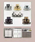Heavy Duty Dual Wheel Cabinet Catch Set 40-Pack All Metal Bronze Tone Shell Stainless Steel Catches displayed with usage in cabinets