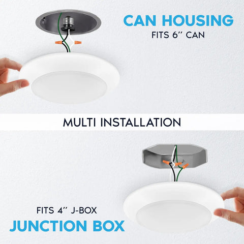 Grab This Slick Eight Inch Ceiling Disk Light Featuring Top Shelf 27 Watt Performance Pumping Out 2000 Lumens With A Hassle Free 5 Cct Adjustable Switch For Smooth Ambiance Upgrades Anywhere You Need Reliable Home Lighting