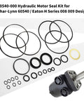 Pro Grade Hydraulic Motor Seal Kit 60540-000 For Char-Lynn 60540 And Eaton A And H Series displayed with motor parts