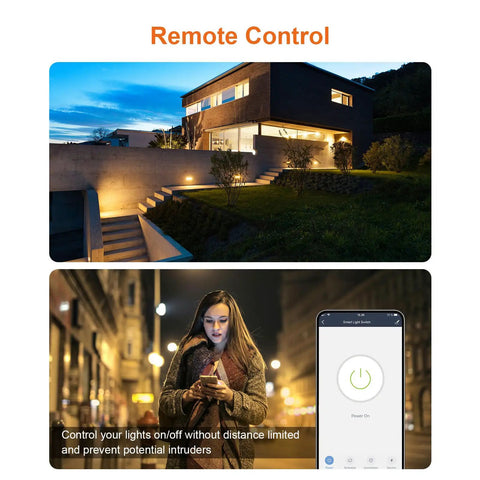 Evening home with lights controlled by Z-Wave Plus 3-Way Smart Dimmer Switch With Built-In Repeater via phone app.