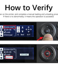 How to Verify Stainless Steel P1 Extruder Unit Upgrade With Dual Gears For P1P And P1S 3D Printers, control panel steps