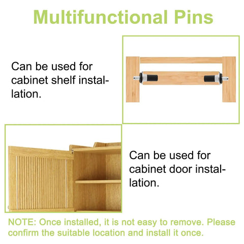 Image showing Top Notch 36 Piece Spring Loaded Repair Pins For Cabinet Doors And Furniture Hinges featuring durable multi-use for shelves.