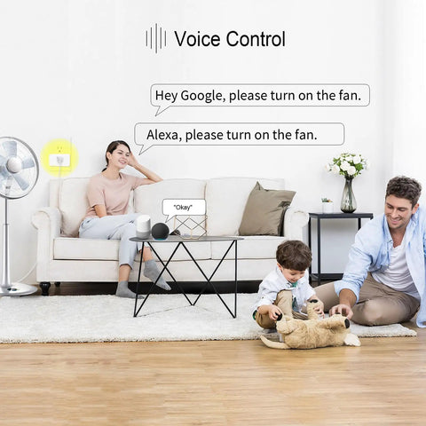 800 Series Z Wave Plug In Smart Outlet Switch With Built In Repeater For Extended Range Up To 1300 Feet in a living room setup
