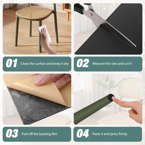 Steps for using Heavy Duty Neoprene Foam Padding Sheets With Strong Grip Adhesive Backing for easy application and gear protection.