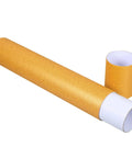 Portable Yellow Poster Storage Tube With Waterproof Round Design For Mailing, Transporting, And Travel Art Supplies
