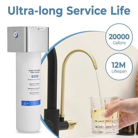 GIMILI 3 in 1 Kitchen Faucet with Water Filter and Pull Down Sprayer, featuring a stylish under sink water filter system.