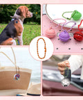 400 Pcs Ball Bead Chain Set With 3.94 Inch Dog Tag Chains Includes 100 Silver Replacement Buckles For Jewelry Making And DIY Crafts, Multicolor Ball Chains With Storage Box shown in multiple uses including dog tag, keychain, and bag charm.