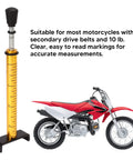 10 Lb Belt Tension Gauge With L Shaped Pad Universal Motor Belt Tension Tester Metal Alloy Build For Fast Accurate Motorcycle Belt Setting And Longer Belt Life, for dirt bike belts
