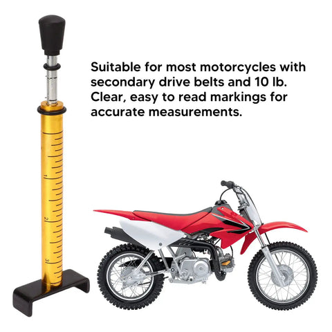 10 Lb Belt Tension Gauge With L Shaped Pad Universal Motor Belt Tension Tester Metal Alloy Build For Fast Accurate Motorcycle Belt Setting And Longer Belt Life, for dirt bike belts