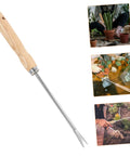 Ergonomic Wooden Handle Weed Puller Tool For Gardeners Lightweight Weeding Tool for Dandelions and Weeds, Easy Grip Back Saving Garden Hand Tool