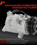 Premium AC Compressor With Clutch Replacement Straight Up Built Tough For Knockout Cooling On Your Daily Driver compatible with Sierra Tahoe.