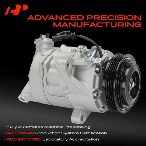 Premium AC Compressor With Clutch Replacement Straight Up Built Tough For Knockout Cooling On Your Daily Driver compatible with Sierra Tahoe.
