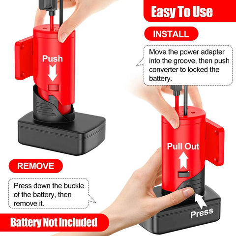 Battery Adapter For Milwaukee 12V Batteries With 14 Gauge Wire Terminals And Fuse Protection installation steps.
