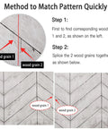 Peel And Stick Wood Wallpaper With Herringbone Pattern DIY Friendly Self Adhesive Removable Grey And White Vintage Wall Covering method