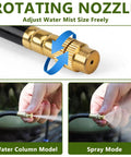 Rotating nozzle of Drip Irrigation System 65.5Ft Flexible 360 Degree Bendable Nozzles With Quick Connectors For Garden Greenhouse Yard And Plants