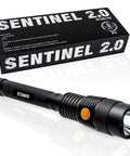 Sentinel 2000 Lumen Rechargeable Flashlight, 10.5-Inch Handheld LED with packaging, USB cord in magnetic gift box