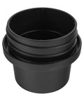 Screw End Quick Coupler For 4 Inch Hose With Left Hand Threaded Adapter Air Tight Connection For Shop Vac And Dust Collection Fits Inside 4 Inch OD Ports And 4 Inch ID Hose Includes Plastic Hose End