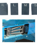 Dope Vintage Style Tremolo Setup Blocks and Bridge Shims for Strat Tele Electric Guitars, Precision Float Adjusting Tools displayed with sizes XL, L, M, S.