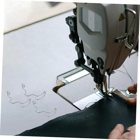 Ten Pack Pro Grade Finger Guard Springs For Sewing Machines Hand Safety Shield Needle Guard Easy Install Durable Sewing Machine Accessory For Safe Stitching That Lasts shown on sewing machine in use