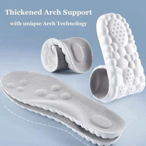 4D Cloud Technology Insoles For Men And Women, Super Soft Memory Foam Cloud Insoles With U Shape Support, side view
