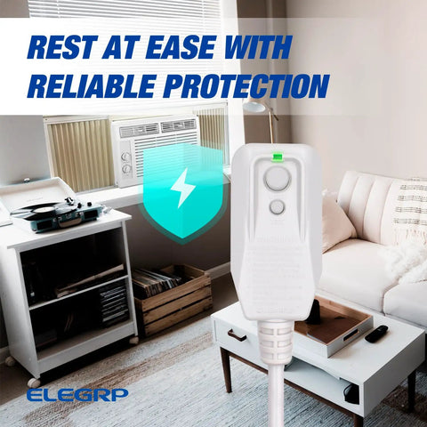 LCDI Power Cord Plug for Air Conditioners With Leakage Current Detection in cozy living room setting