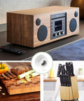 White Round Cutting Board Rubber Feet No Sweat Thermoplastic Base Pads With Stainless Screws For Kitchen Counter Stabilization Heavy Duty Anti Vibration Cushions Giving Rock Solid Balance To Every Setup on kitchen countertop with wood radio.