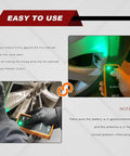 Keep Your Ride Rolling Smooth On Any Street With This Straight Up Bulletproof Tire Pressure Monitor And TPMS Reset Tool For GM Chevy Buick EL50448 Models being used to learn sensors on a tire.
