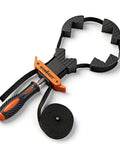 Band Clamp For Woodworking And Picture Framing, Flexible Frame Strap Holder For Irregular Shaped Pieces, black strap with handle