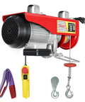 Heavy-Duty Electric Hoist Lift 1320 Lb Capacity With Remote Control 110V Winch Steel Wire Overhead Crane with accessories