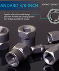 26 Piece Impact Bolt And Spiral Screw Extractor Set With Left Hand Reverse Drill Bits shown with hex adapter and bits.