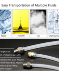 6mm OD Pneumatic Air Line Tubing Nylon Air Hose For Fluid Transfer Or Air Brake System SAE J844 Tube with attached adapters
