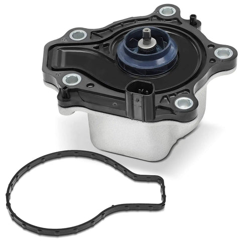 Engine Auxiliary Water Pump For Toyota Corolla And Prius Hybrid 1.8L Inline Four Engines with rubber gasket, top view angle.