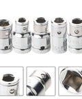 Must Have Hex Socket Adapter Kit forged from tough CR-V Steel Transforms Your 1/4 3/8 And 1/2 Inch Square Drive Ratchets Into Super Cool Screwdriver Bits For Any Drilling Or Driving Job Fast, 5pc set