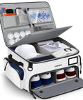 Waterproof Golf Trunk Organizer With Ventilated Shoe Pockets For 2 Pairs 4 Layer Storage And 17 Pockets For Balls Tees Caps Clothes