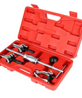 Heavy Duty 3 Jaw Slide Hammer Puller Set Built Tough For Quick Gear Bearing And Flywheel Removal in red case.