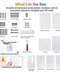 Badass Laser Cut Acrylic Enclosure Kit For Flashforge 3D Printer Dust Shroud Safety Cover showing hardware and instruction manual