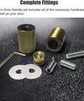 Complete fittings for Heavy Duty Aluminum Door Push Pull Handle For Sliding Glass Doors Two Sided Entry Handle