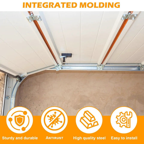 Garage Door Curved Track R15 Pair For Smooth Opening Durable Replacement Rails For Residential Doors Heavy Duty Steel Curved Track Set Easy Fit Quiet Operation Endurance For Daily Use