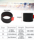 Size chart and measurements for Spool Belt For Fishing Reels 4 Pack Large Keep Line Tight Prevent Tangling And Scratches Reel Protection Accessory